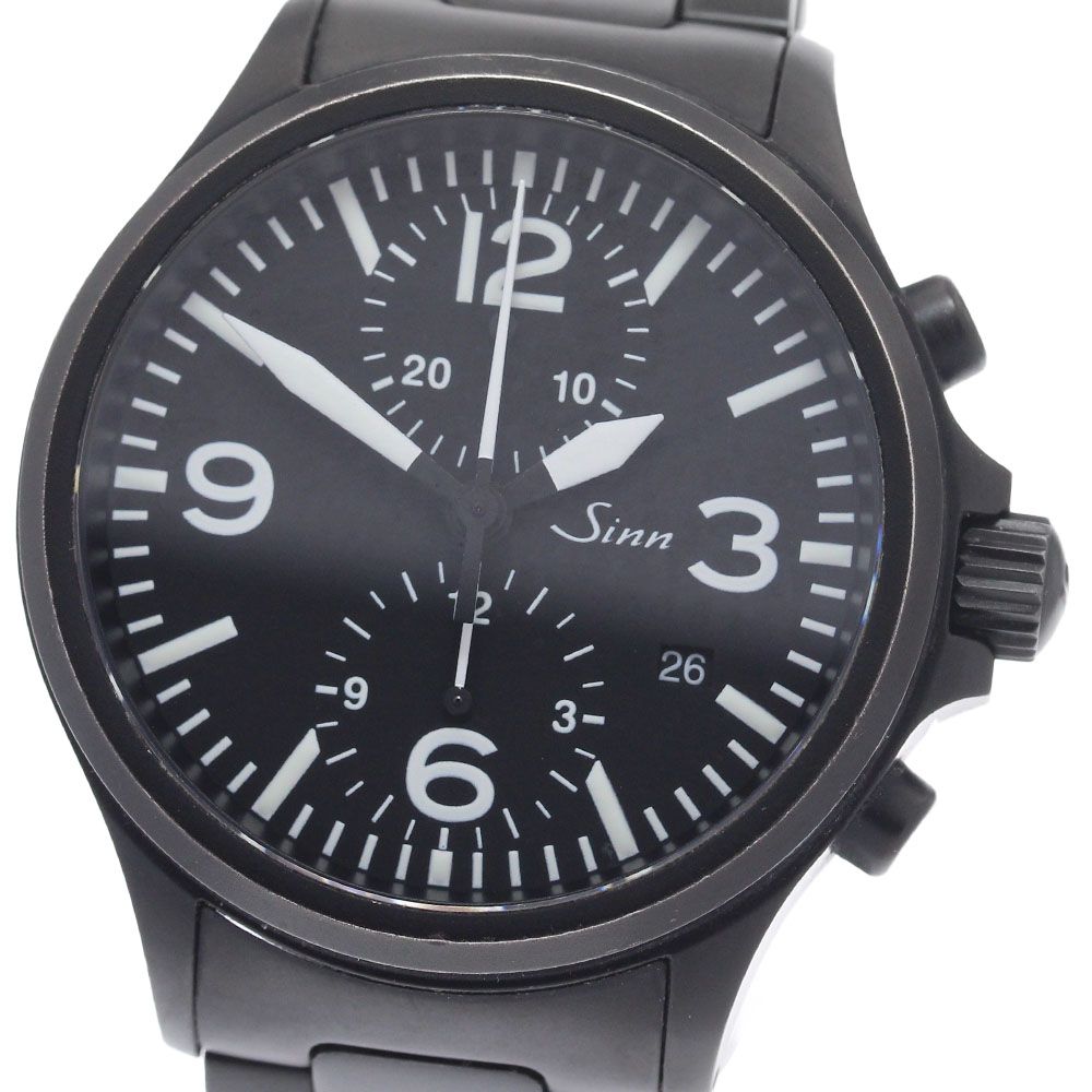 ジン Sinn 756 デイト クロノグラフ 自動巻き メンズ _968783 - メルカリ