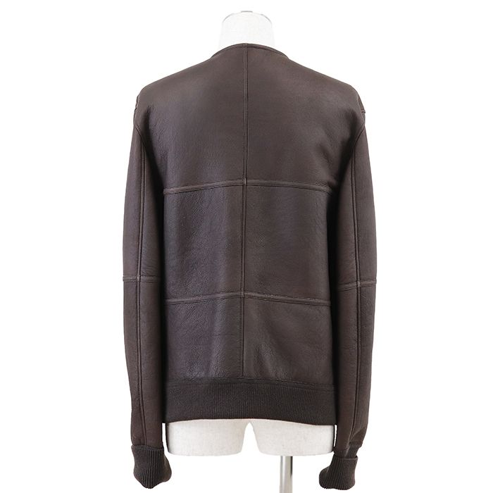 HERMES エルメス リバーシブルジャケット サイズ 52 メンズ ラムレザー