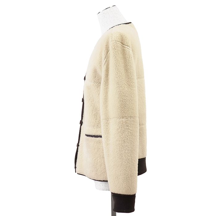 HERMES エルメス リバーシブルジャケット サイズ 52 メンズ ラムレザー
