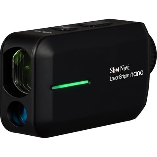 Shot Navi(ショットナビ) 軽量型 ゴルフ 距離計 レーザー距離測定器 LaserSniper nanoシリーズ/日本製 広視野ファインダー 6倍ズーム 高低差 Type-C充電式 専用ケース付き★m 54375cdc