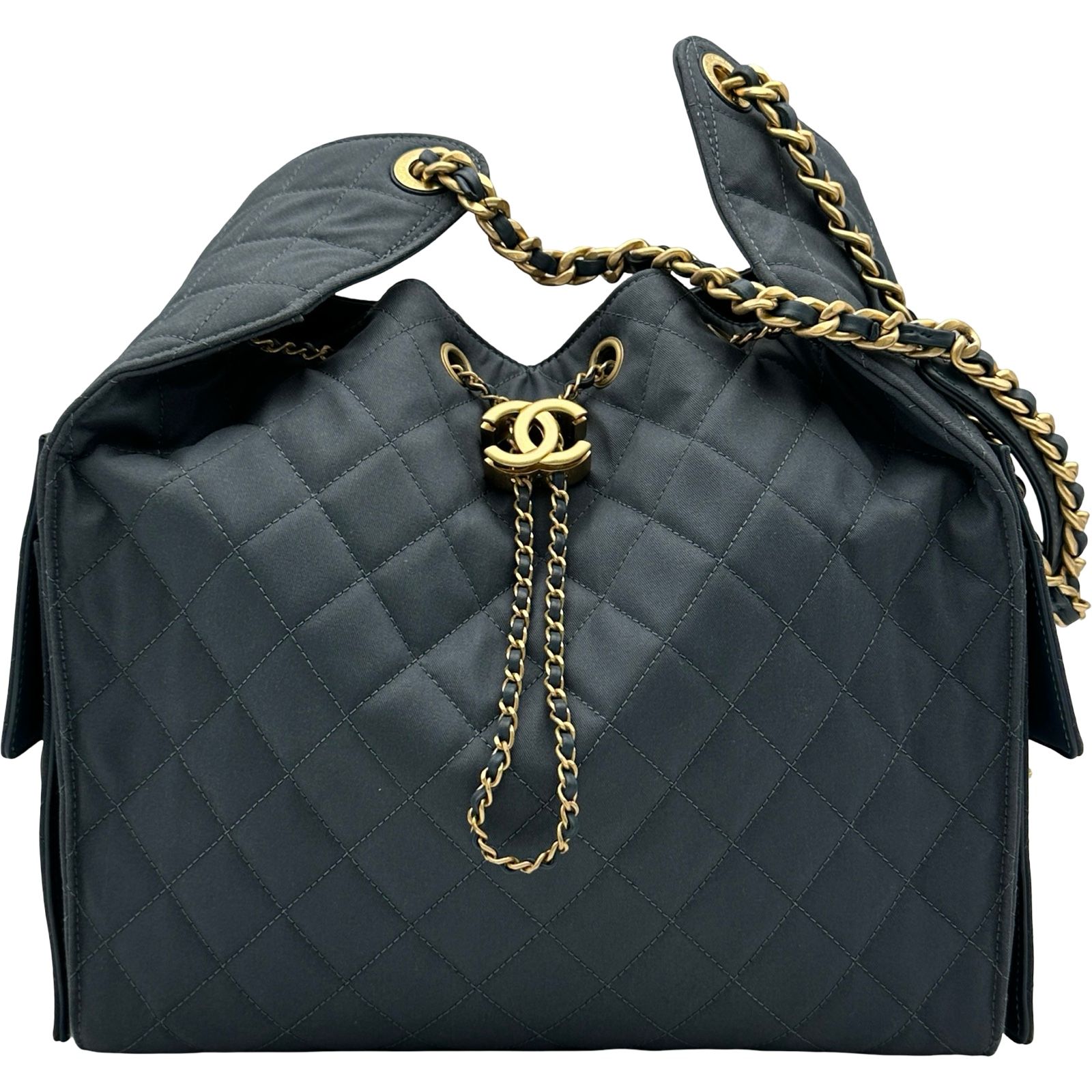 シャネル CHANEL CHANEL25 ミディアム AS5311 グレー/ゴールド金具 キャンバス レディース ショルダーバッグ