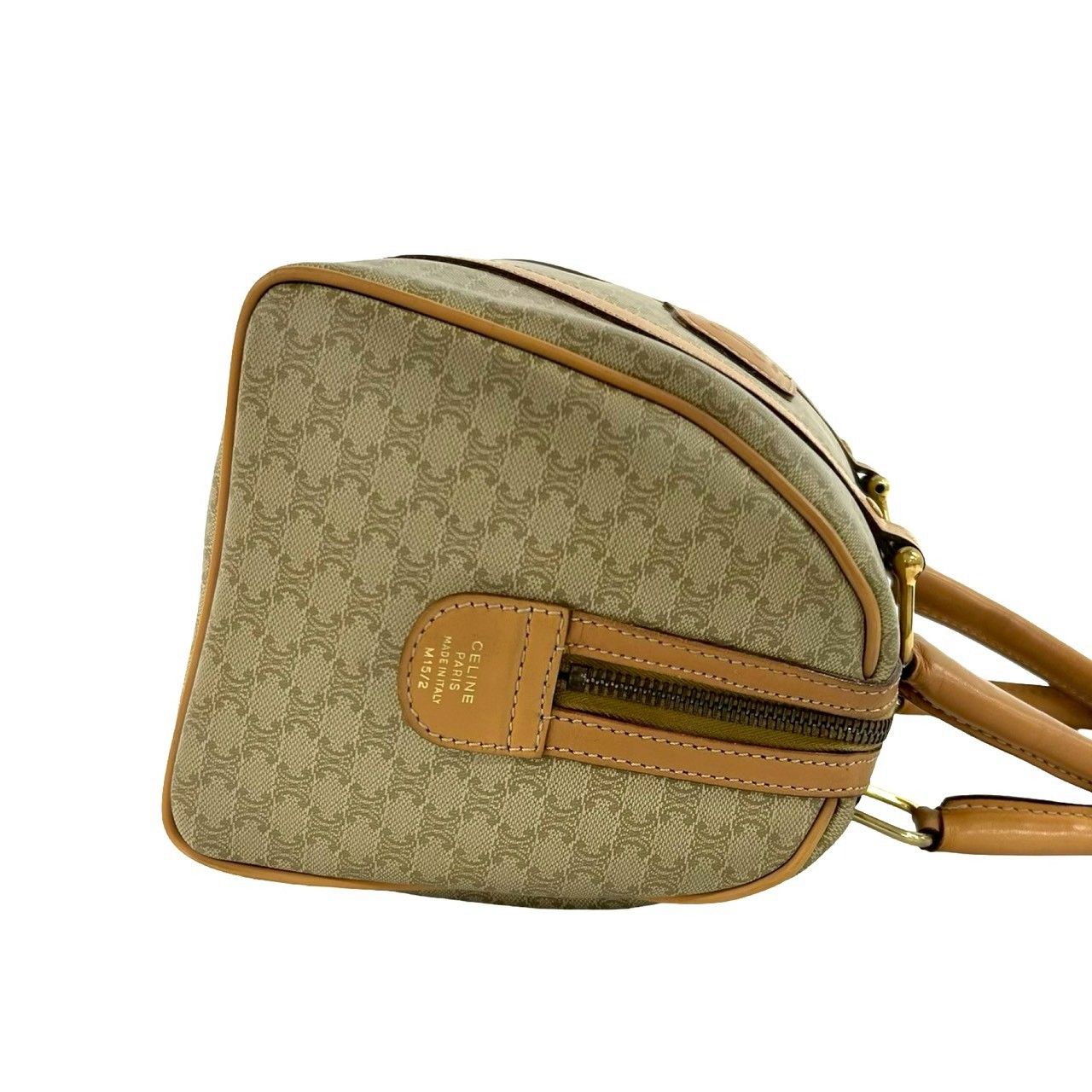 極 美品 CELINE セリーヌ ヴィンテージ マカダム ブラゾン 柄 レザー
