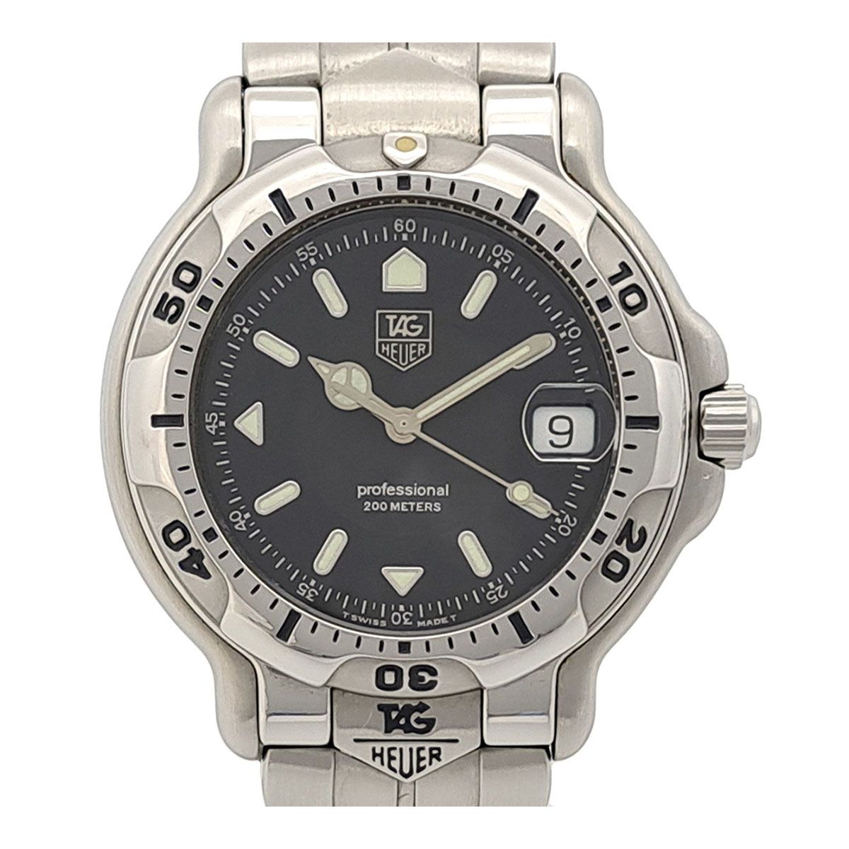 タグホイヤー 6000シリーズ プロフェッショナル WH1116-K1 クオーツ ステンレススティール メンズ TAG HEUER【中古】 【時計】