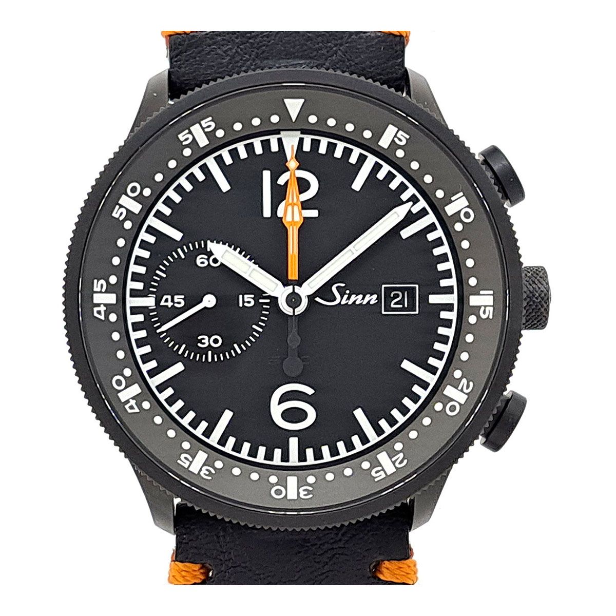 ジン インストゥルメント クロノグラフ 717 自動巻き ステンレススティール メンズ Sinn【中古】 【時計】