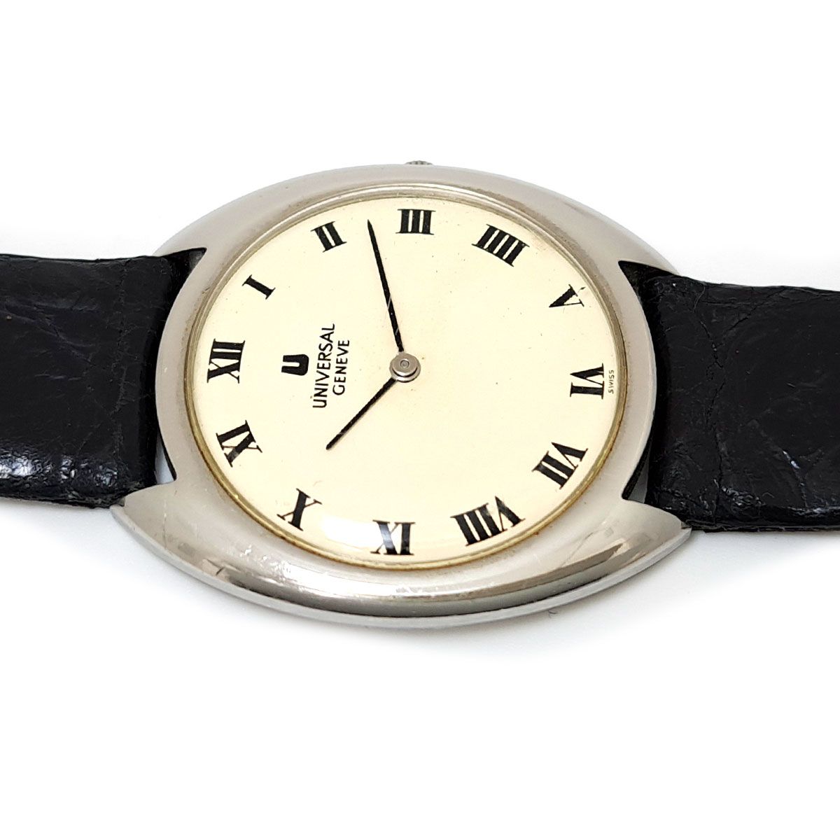 ユニバーサル ジュネーブ ホワイトシャドウ 842111 手巻き ステンレススティール メンズ UNIVERSAL GENEVE [アンティーク ヴィンテージ] 【中古】 【時計】 ユニバーサル ジュネーブ ホワイトシャドウ 842111 手巻き ステンレス