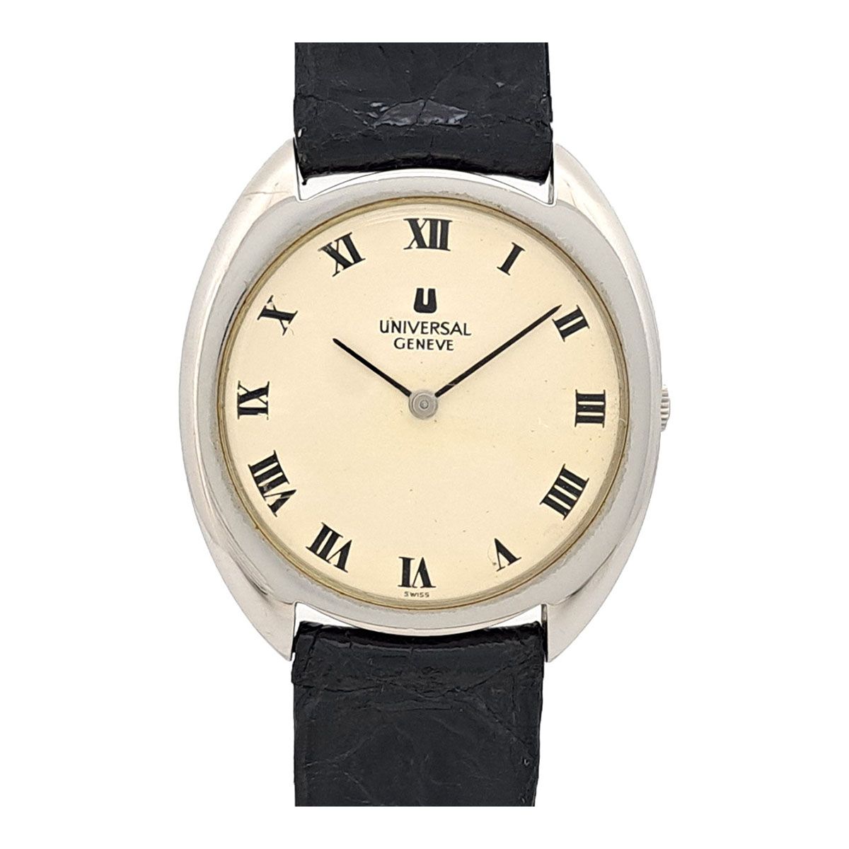 ユニバーサル ジュネーブ ホワイトシャドウ 842111 手巻き ステンレススティール メンズ UNIVERSAL GENEVE [アンティーク ヴィンテージ] 【中古】 【時計】 ユニバーサル ジュネーブ ホワイトシャドウ 842111 手巻き ステンレス