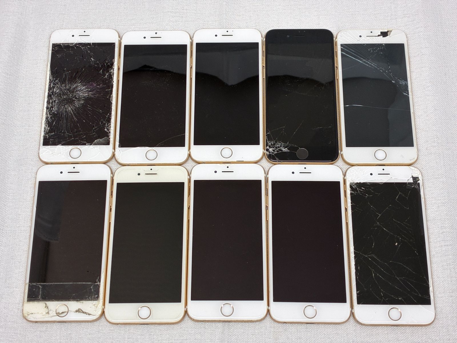 iPhone6 ジャンク 10台 ゴールド 部品取り・未確認 - メルカリ