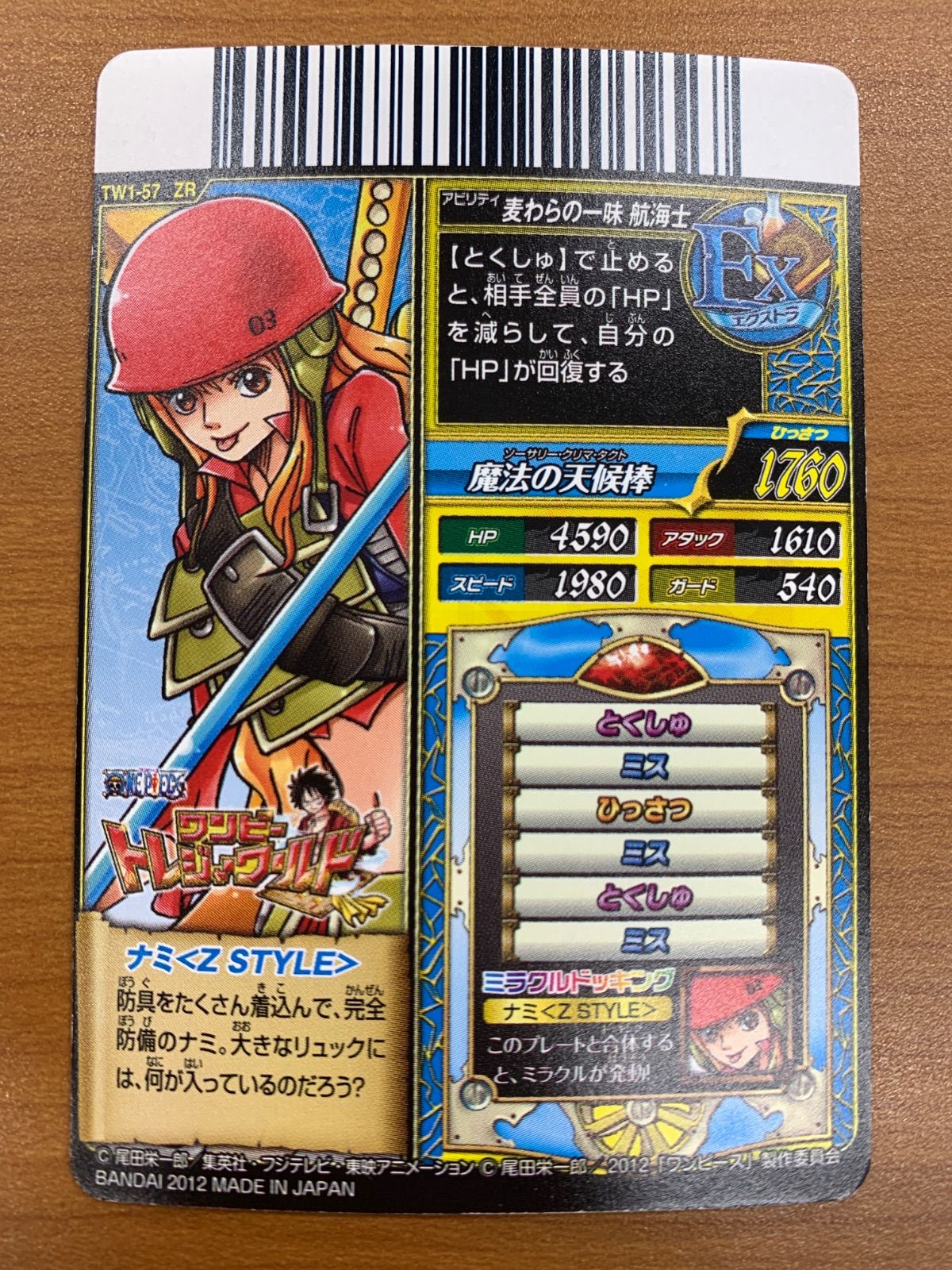 状態C ナミ〈Z STYLE〉 ZR TW1-57 ワンピートレジャーワールド