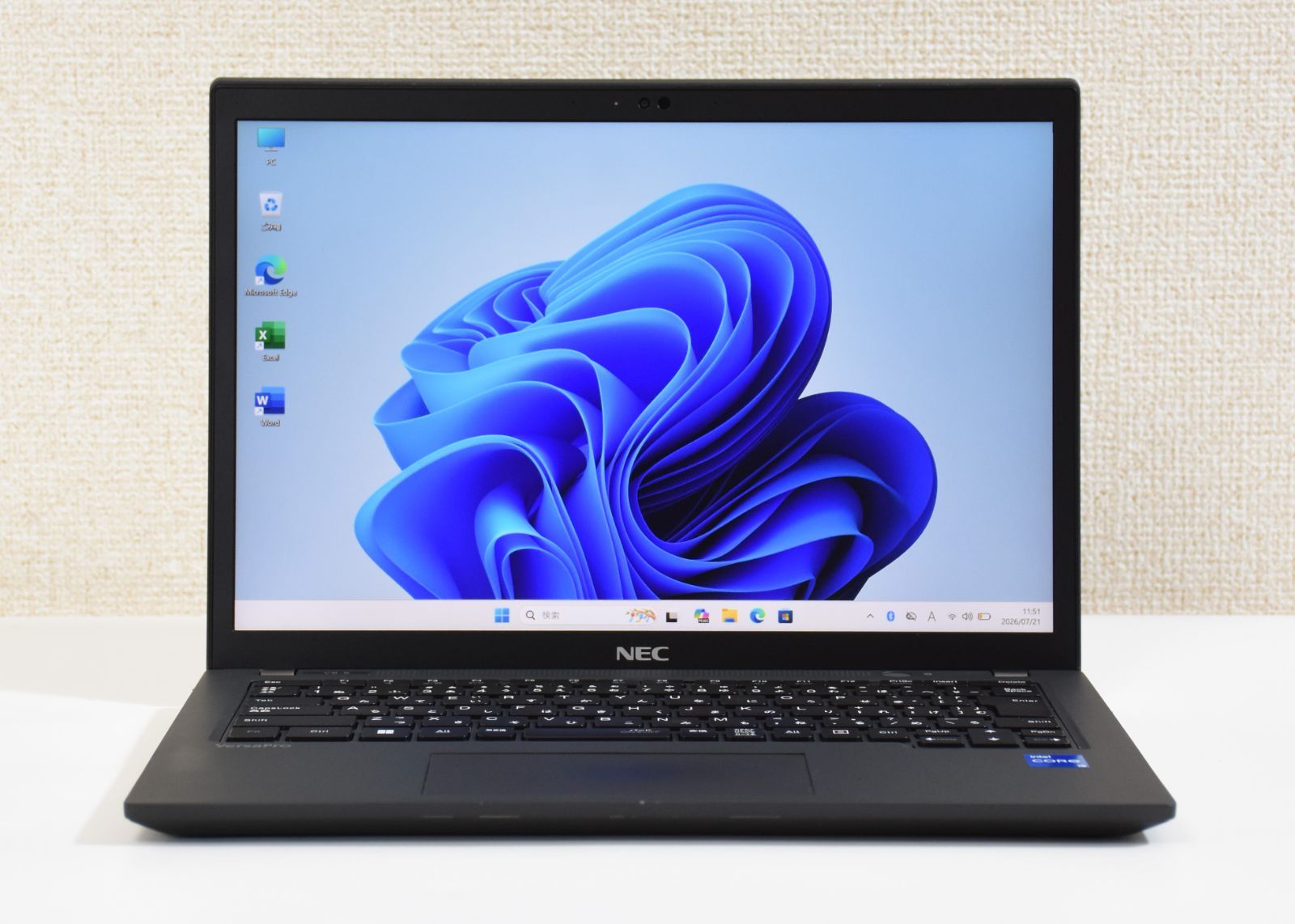 NEC PC-VKT42BZCB / Core i5-1135G7 / メモリ8GB / NVMe SSD 256GB / 13.3インチ / WUXGA 高解像度 / Windows 11 / 中古ノートパソコン