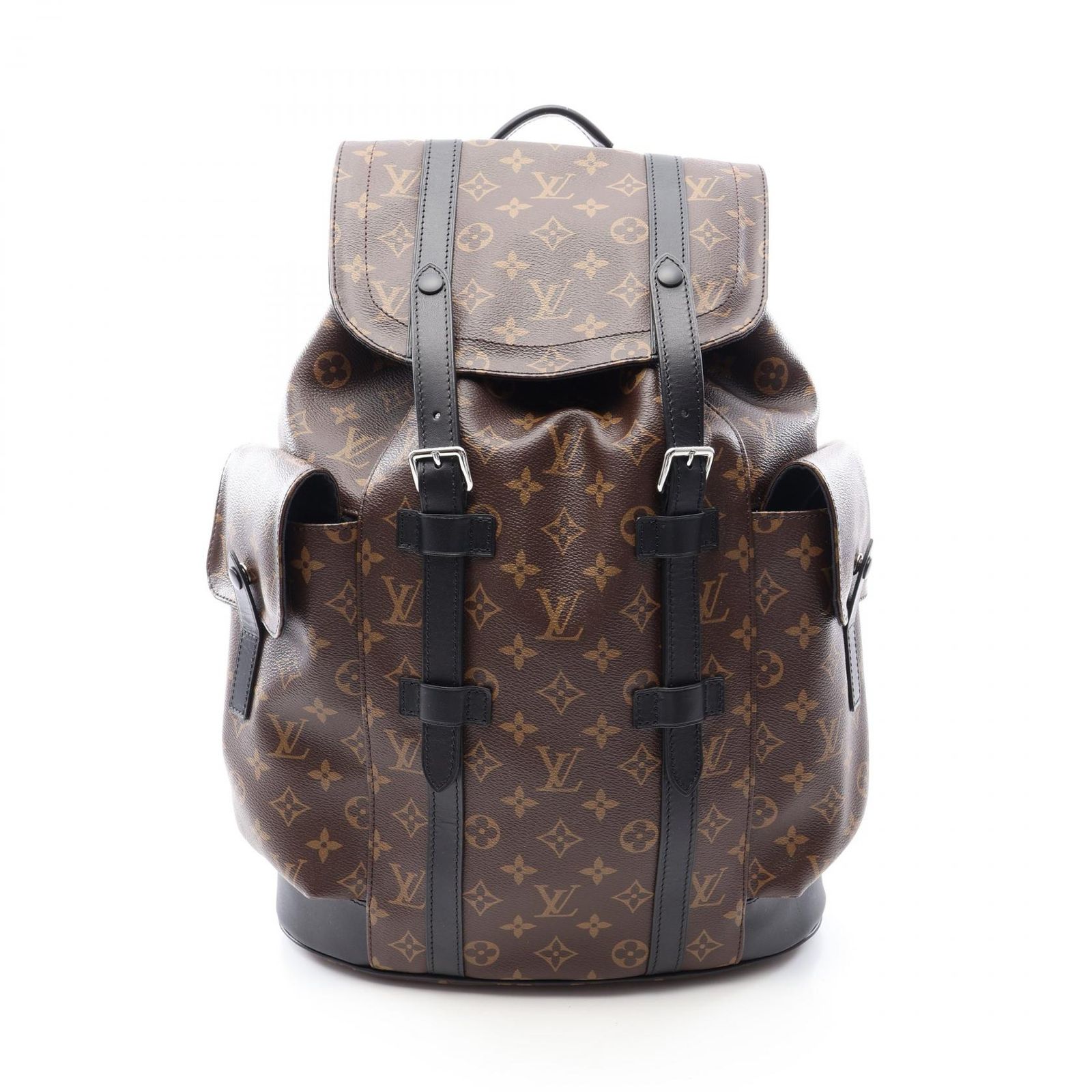 ルイ・ヴィトン LOUIS VUITTON リュックサック バックパック クリストファー MM M43735 PVCコーティングキャンバス レザー クリストファーMM メンズ Used A
