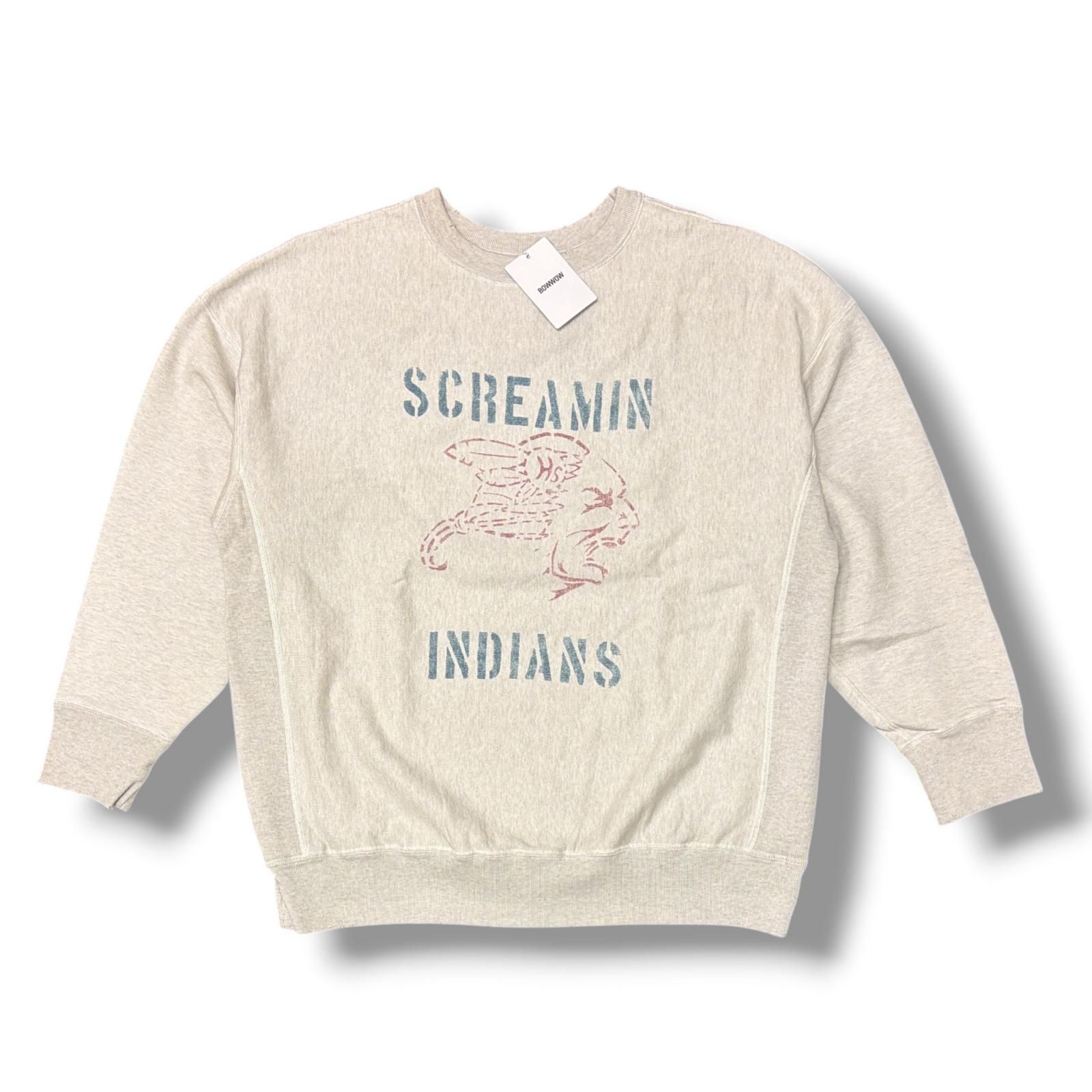 参考上代31900円 未使用 BOWWOW 25AW SCREAMIN INDIANS SWEATSHIRT AGED スクリーミンインディアンズ スウェット トレーナー バウワウ BW252-SIS AGED OATMEAL XL （18917M） 参考上代31900円 未使用 BOWWOW 25AW SCREAMIN INDIANS SWEATSHIRT