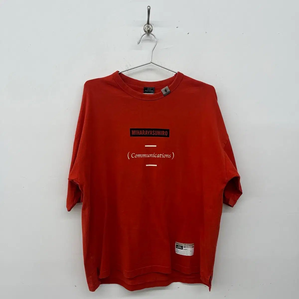 Maison MIHARA YASUHIRO(メゾンミハラヤスヒロ) ヴィンテージ レッド グラフィック 半袖 Tシャツ メンズ M