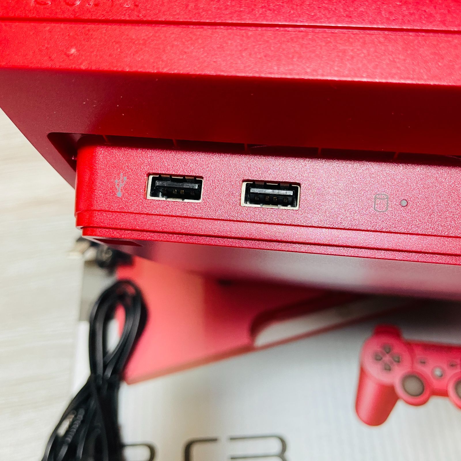 美品 PS3 本体 320GB スカーレット・レッド CECH-3000B SR 箱付 封印