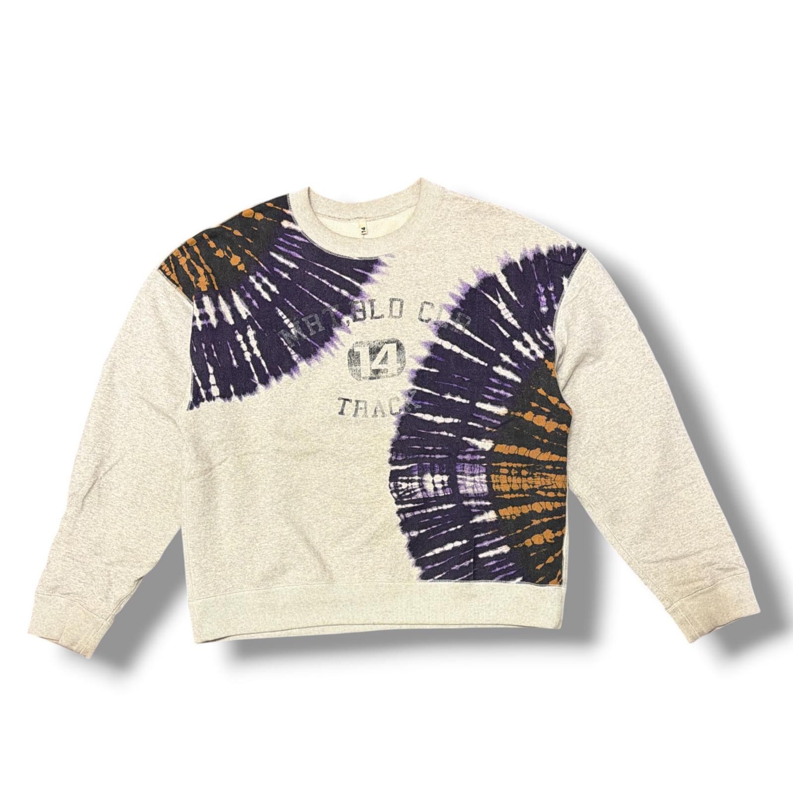 参考上代59400円 KHOKI 26SS Tie-Dye Sweat Shirt タイダイスウェット トレーナー コッキ 26ss-t-02 グレー 3 （18983M） 参考上代59400円 KHOKI 26SS Tie-Dye Sweat Shirt タイダイスウェット