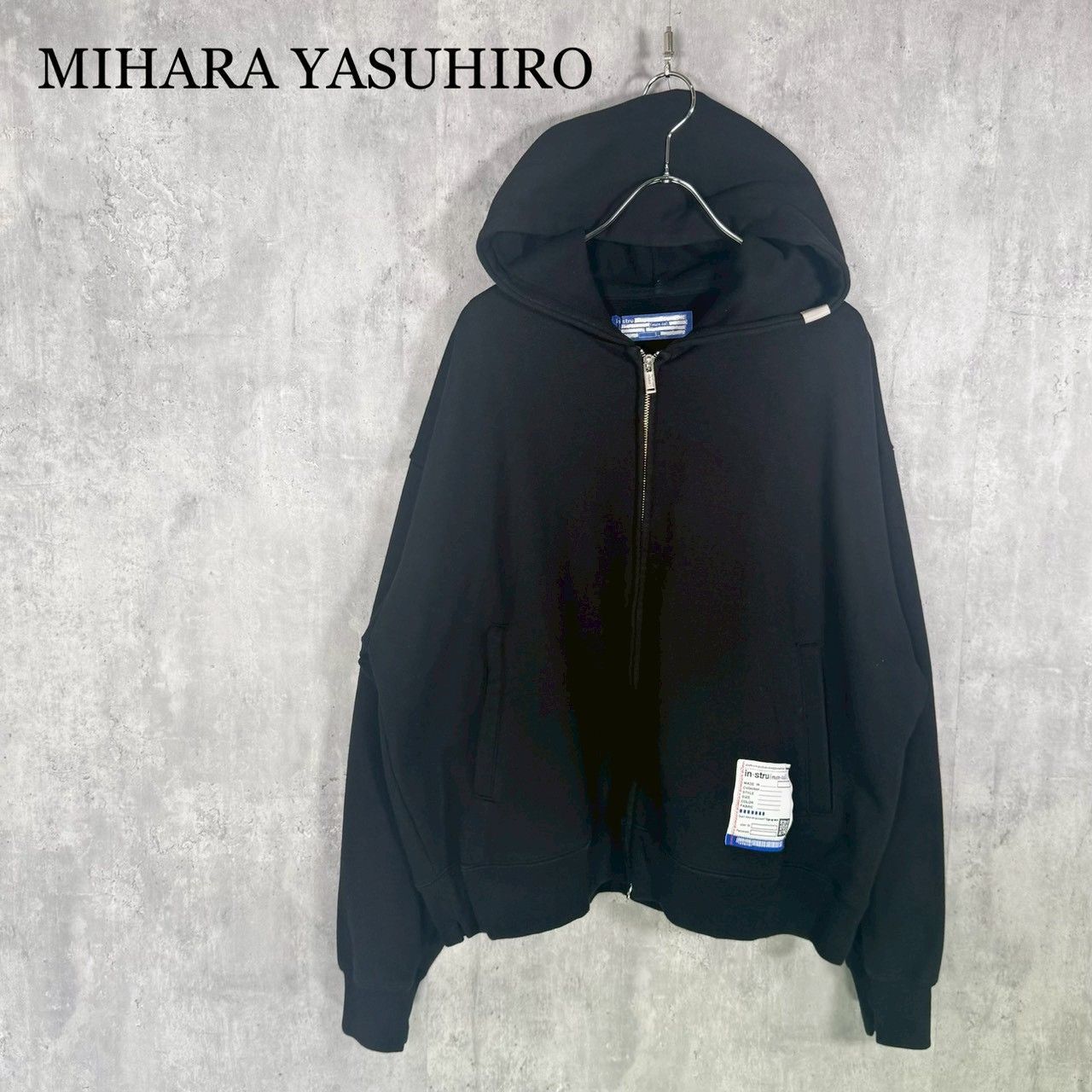 Mihara Yasuhiro パーカー ブラック 46 MIHARA YASUHIRO』ミハラヤスヒロ（46）in・stru(men-tal