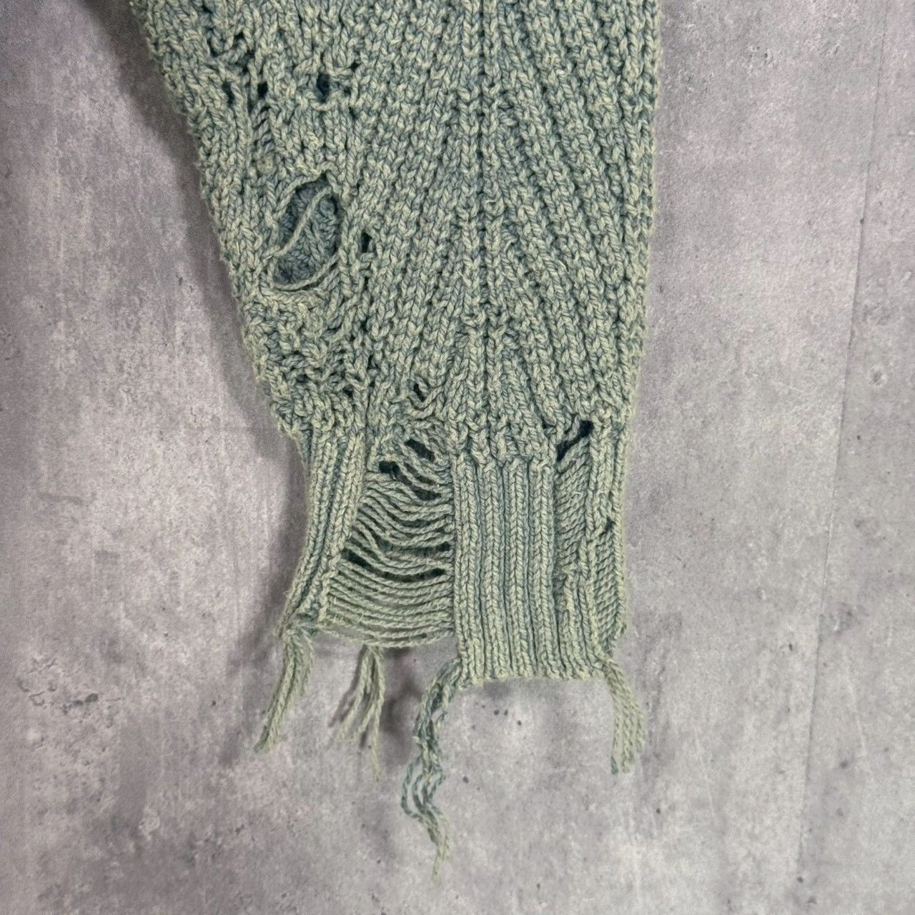 MIHARA YASUHIRO』ミハラヤスヒロ（46）Bleached Knit Cardigan