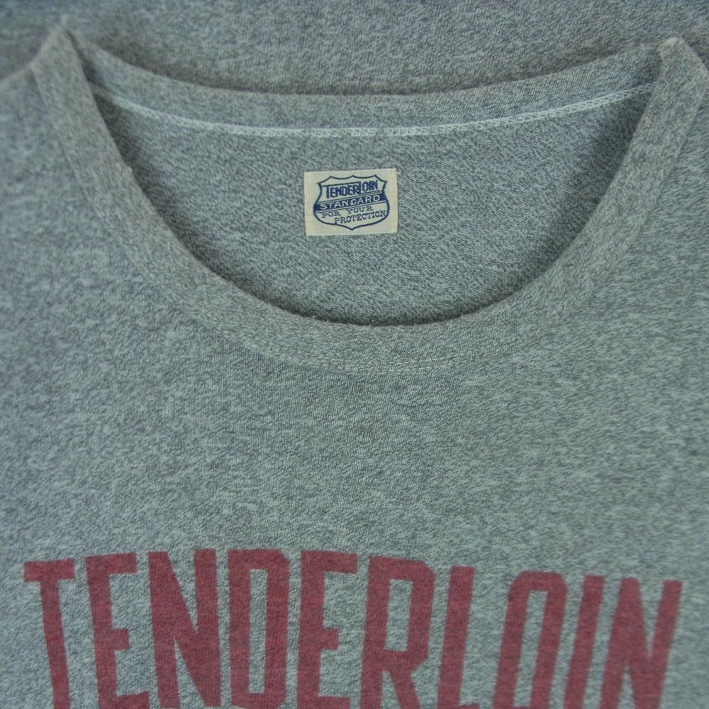 TENDERLOIN テンダーロイン 染み込み ロゴプリント 霜降り Tシャツ