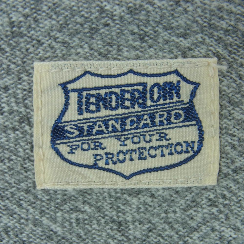TENDERLOIN テンダーロイン 染み込み ロゴプリント 霜降り Tシャツ