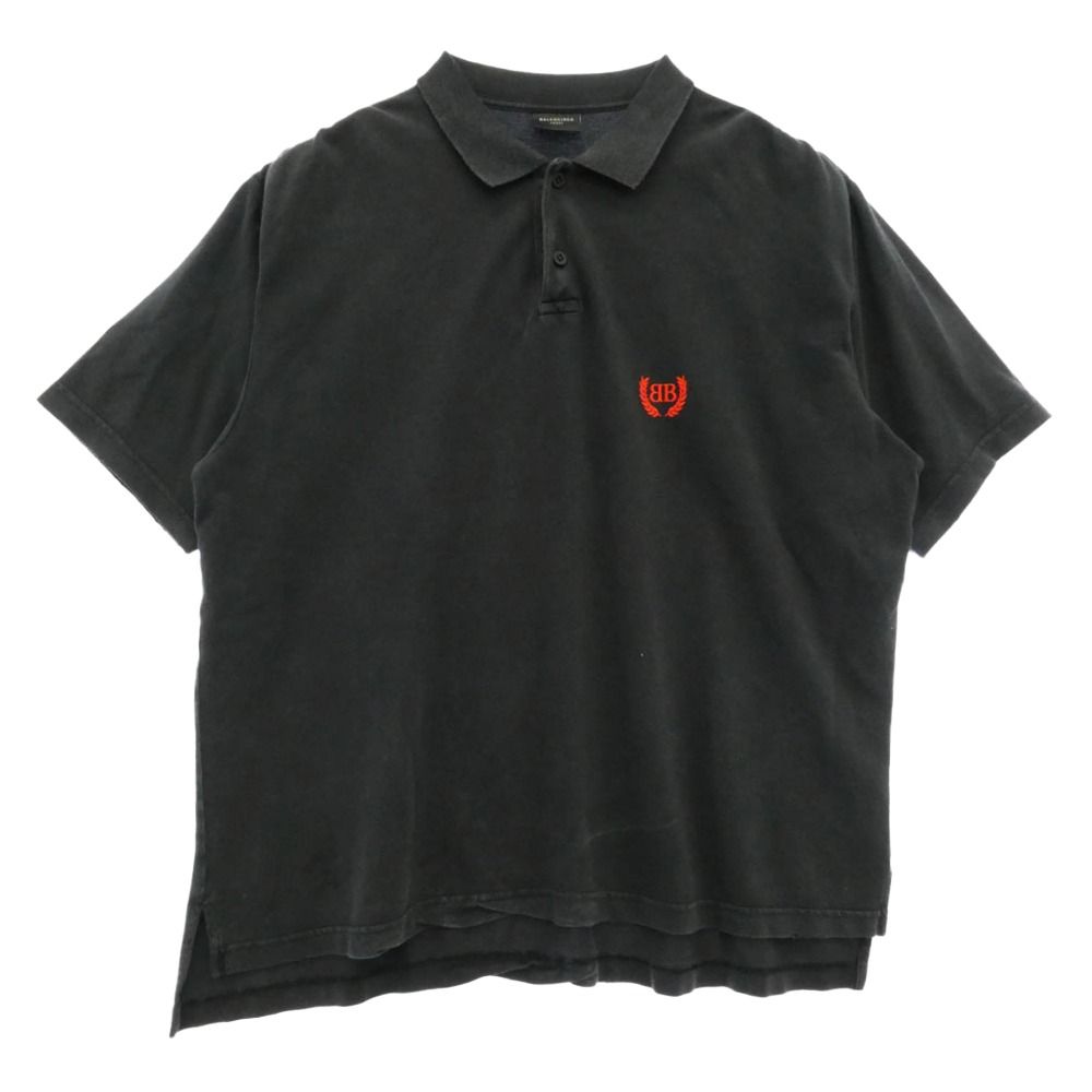 BALENCIAGA バレンシアガ 25SS 828531 TSVC7 Laurel Solid S/S Polo
