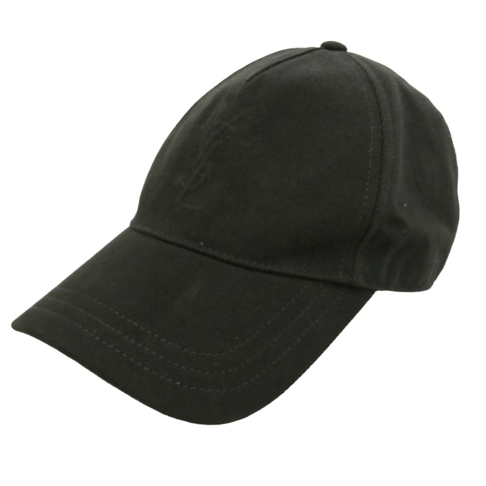 SAINT LAURENT サンローラン 864608 3YT51 Logo Hat ロゴステッチ