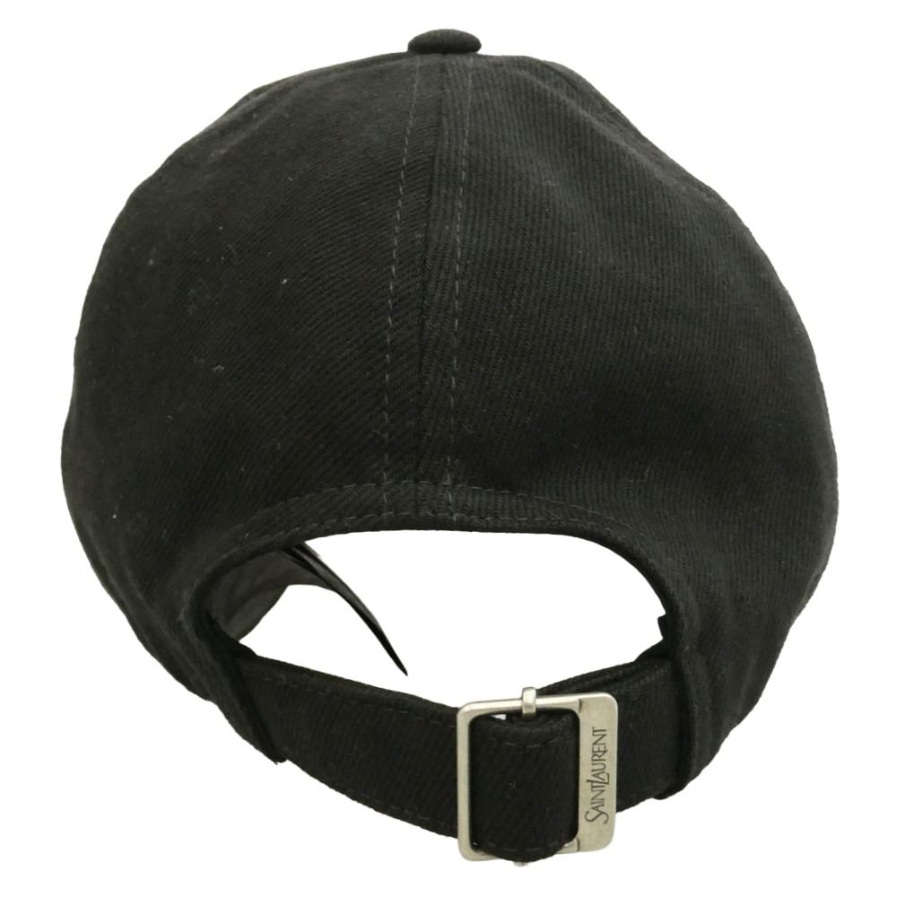 SAINT LAURENT サンローラン 864608 3YT51 Logo Hat ロゴステッチ