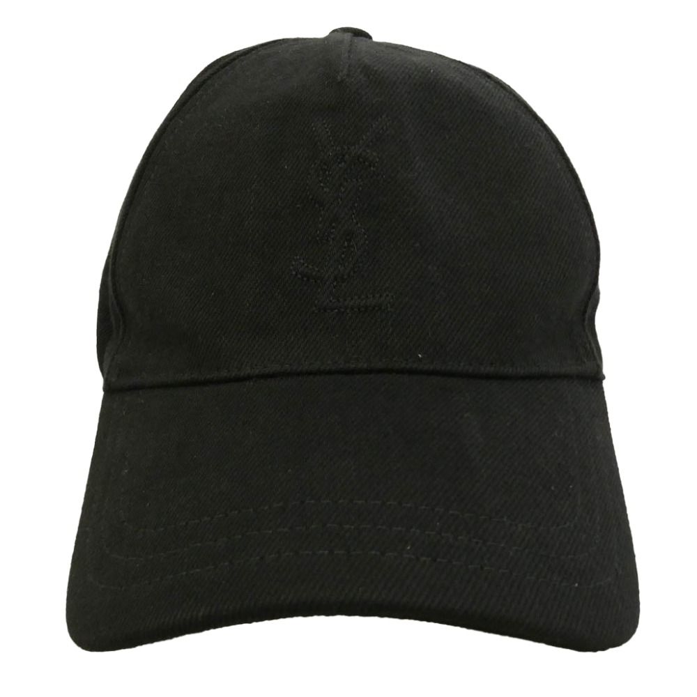 SAINT LAURENT サンローラン 864608 3YT51 Logo Hat ロゴステッチ