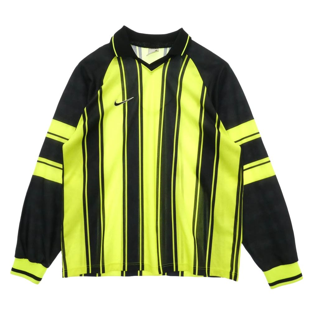 NIKE ナイキ F8PKH 90s 銀タグ UK製 サッカー ユニフォーム ストライプ