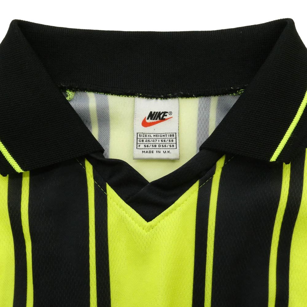 NIKE ナイキ F8PKH 90s 銀タグ UK製 サッカー ユニフォーム ストライプ
