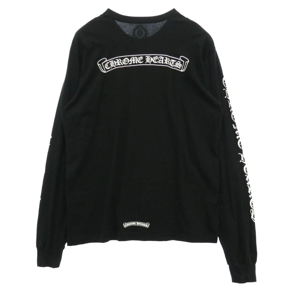 H*o様 即購入⭕️ Chrome Hearts 長袖Tシャツ ブラック CHROME HEARTS クロムハーツ（原本無） CH L/S T-SHIRT バック