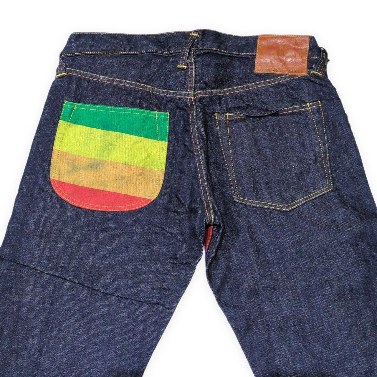 EVISU エヴィス 2000T レインボーカラー デニムパンツ ジーンズ 赤耳