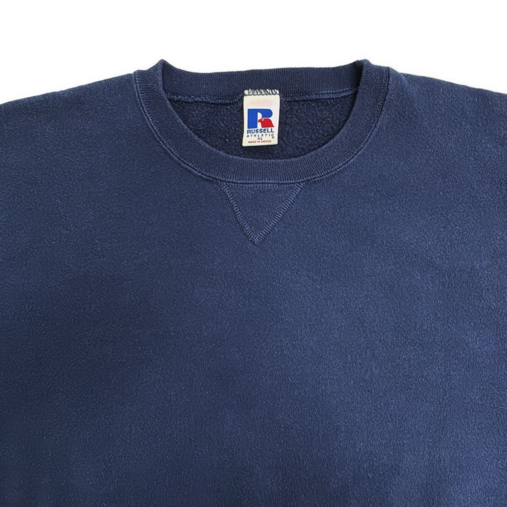 90年代 RUSSELL ATHLETIC ラッセル 無地スウェット ネイビー(メンズ XL