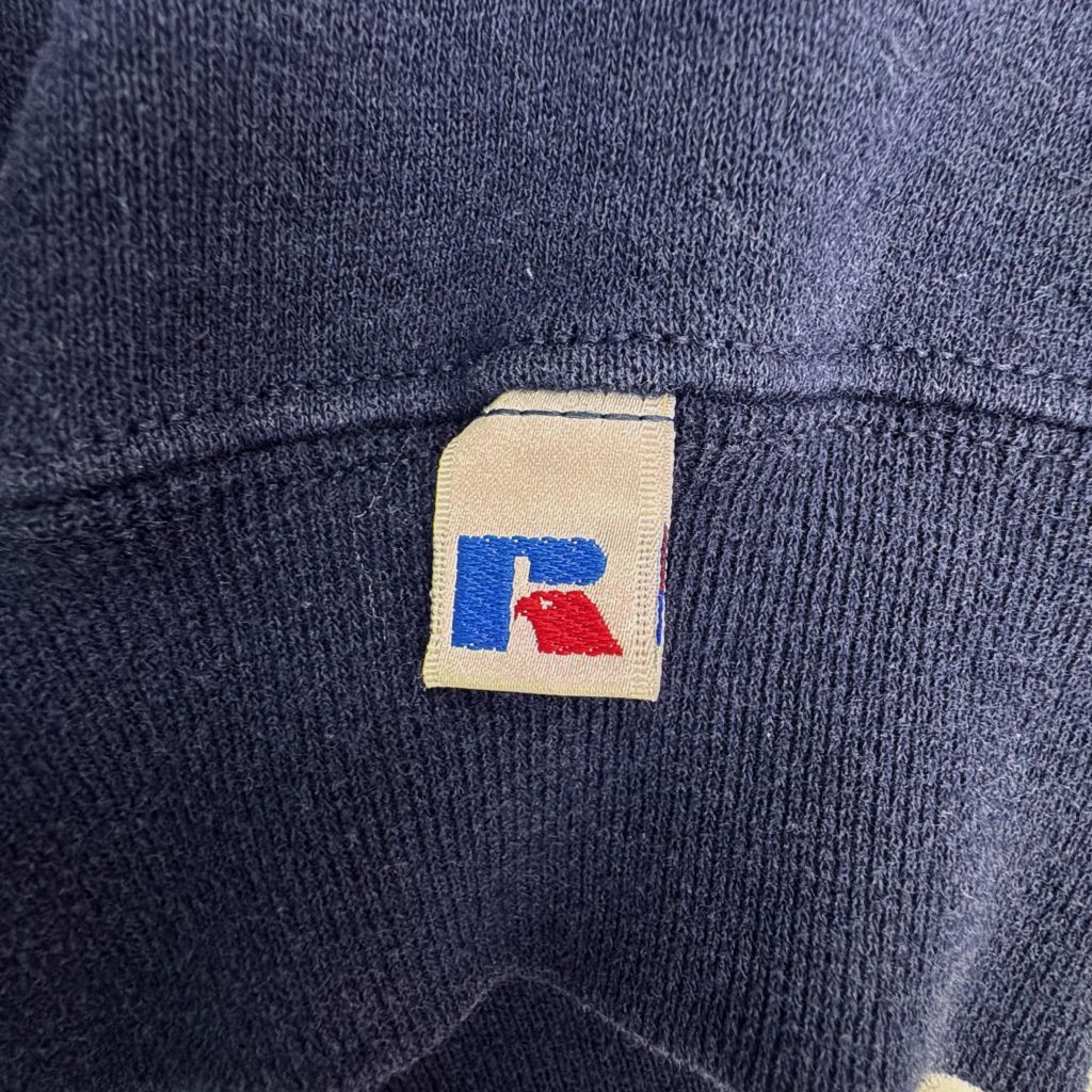 90年代 RUSSELL ATHLETIC ラッセル 無地スウェット ネイビー(メンズ XL
