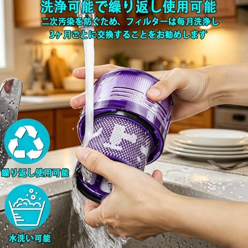 ☆新品☆V12掃除機用HEPAフィルター 水洗い可能 高集塵 互換性交換部品