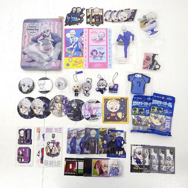 三重店】ブルーロック 凪誠士郎 グッズまとめセット (ポーチ/アクスタ