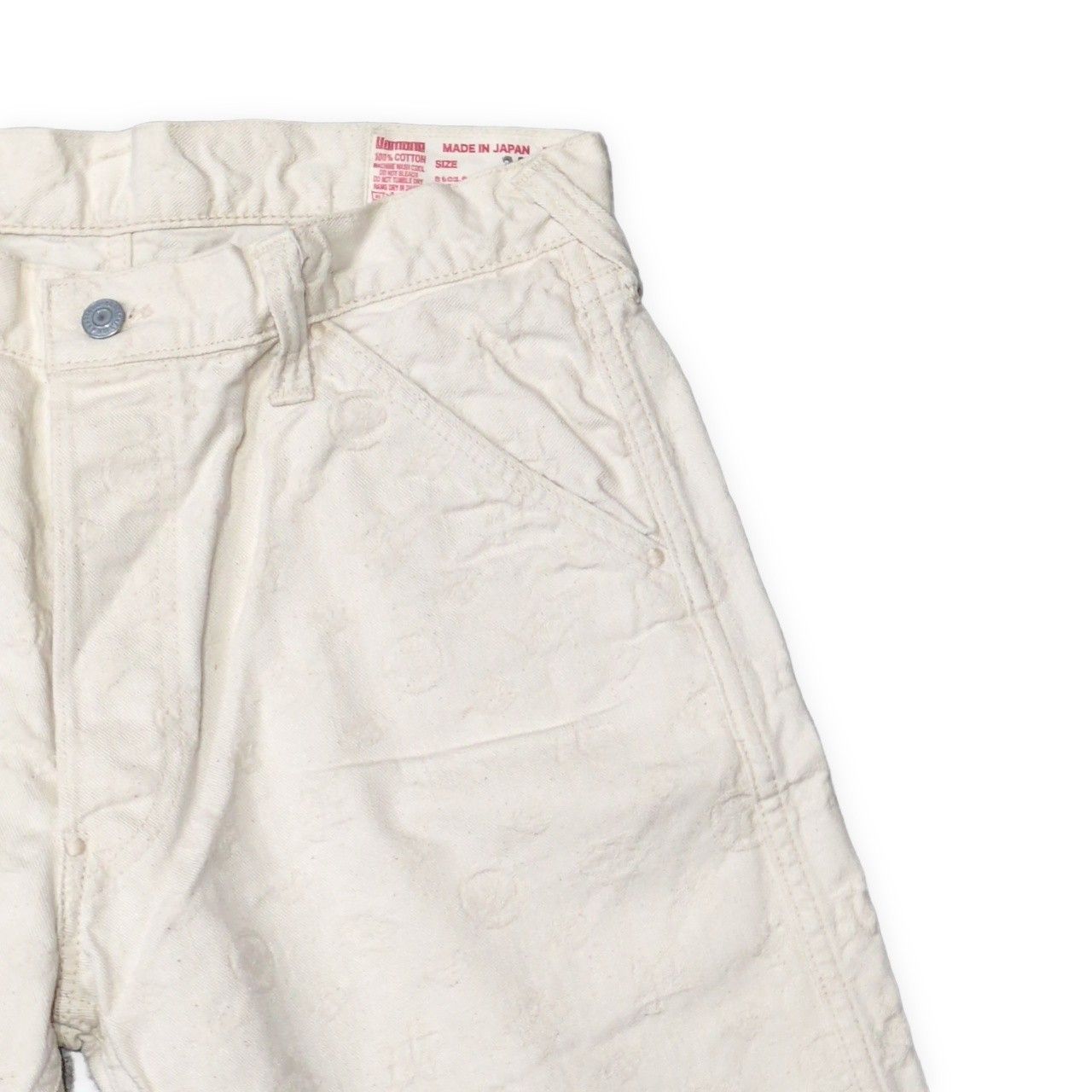 EVISU エヴィス 7550 モノグラム ホワイトショートパンツ メンズ W34