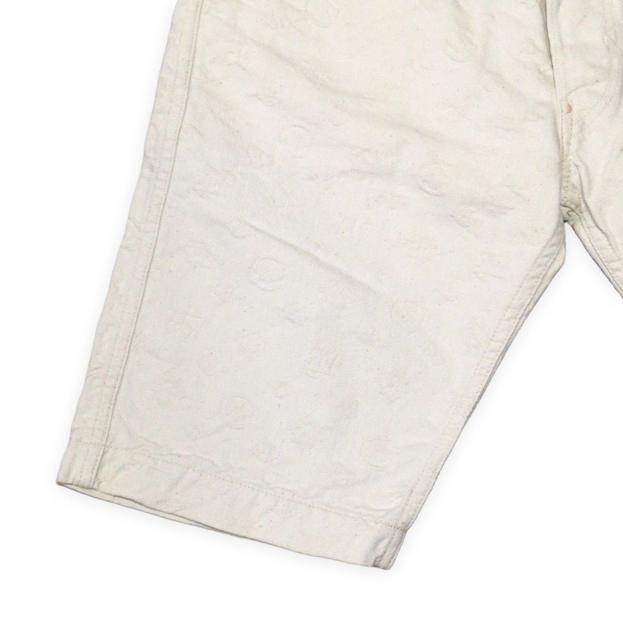 EVISU エヴィス 7550 モノグラム ホワイトショートパンツ メンズ W34