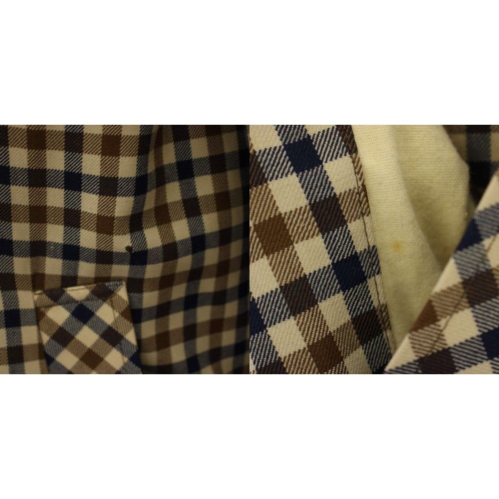 アクアスキュータム AQUASCUTUM ステンカラーコート ロング リバーシブ
