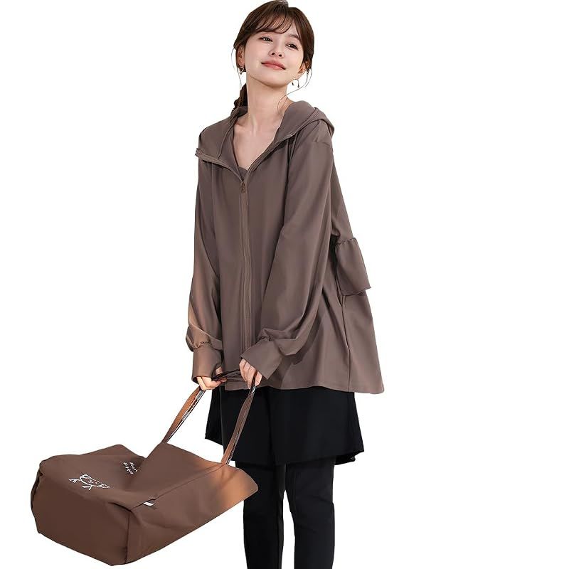 【新品】 [Teddy] 水着 レディース 体型カバー 5点セット ラッシュガード 長袖 UVカット UPF50+ レギンス付き 水陸両用 hys3426 (JP, アルファベット, LL, モカブラウン)