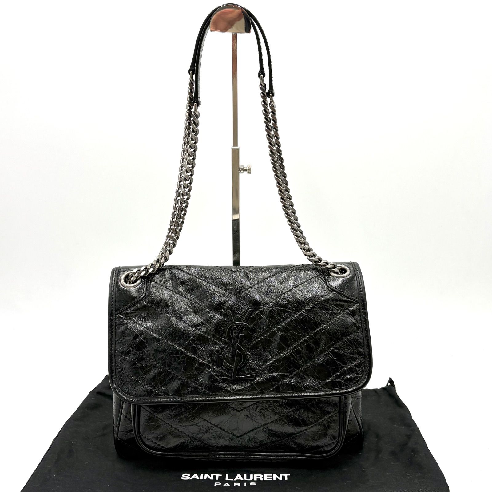 未使用保管品◎ Saint Laurent Paris サンローランパリ ニキ 