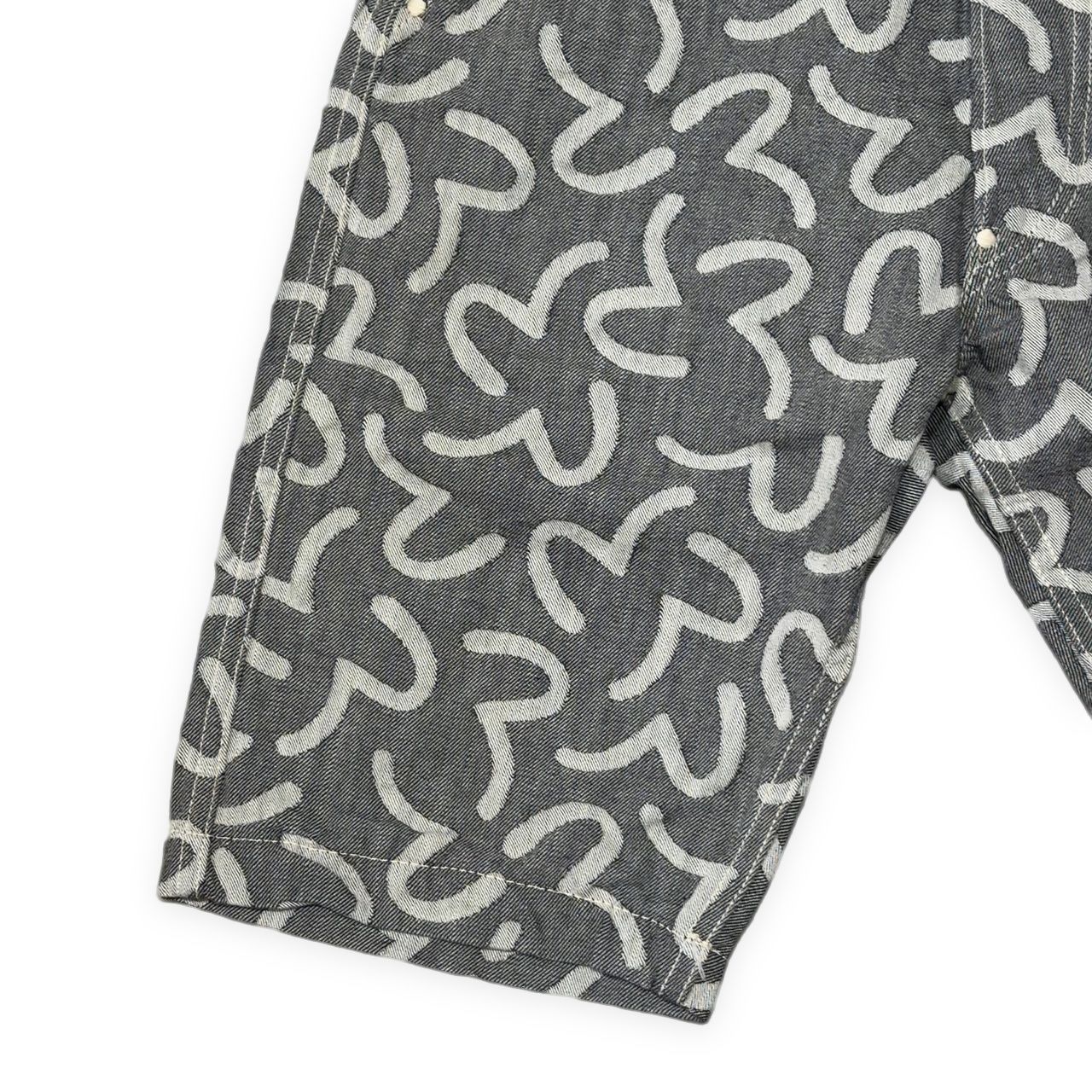 EVISU エヴィス yamane 5500 カモメ総柄 ジャガード ショートパンツ