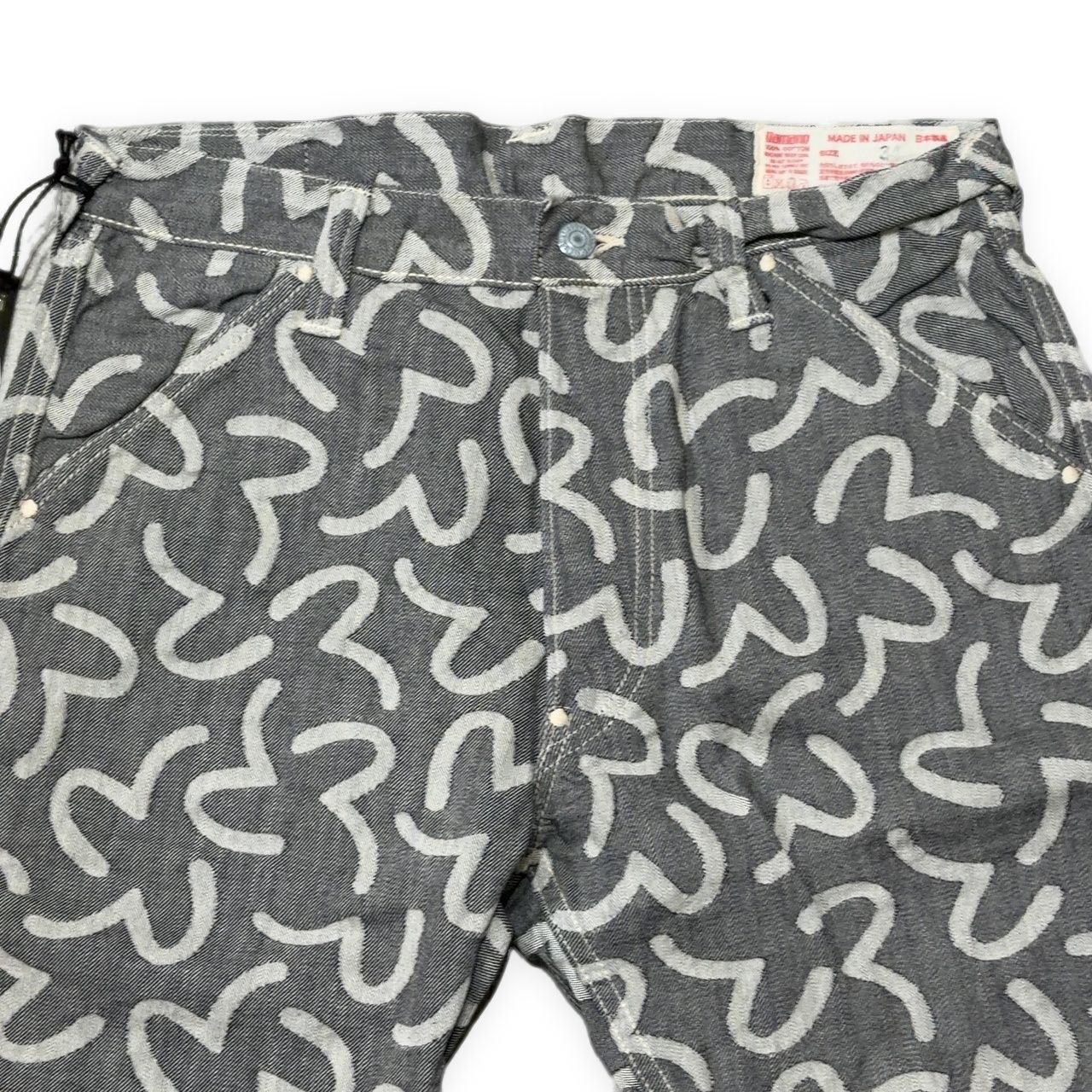 EVISU エヴィス yamane 5500 カモメ総柄 ジャガード ショートパンツ