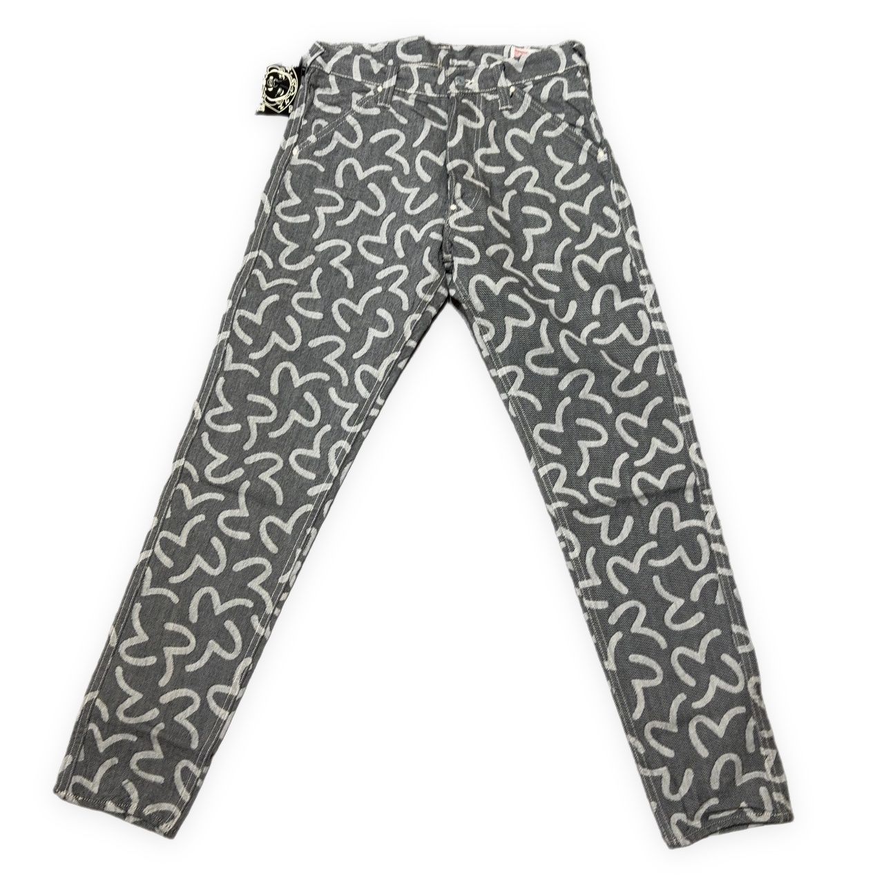 EVISU エヴィス yamane 5500 カモメ総柄 ジャガード デニムパンツ