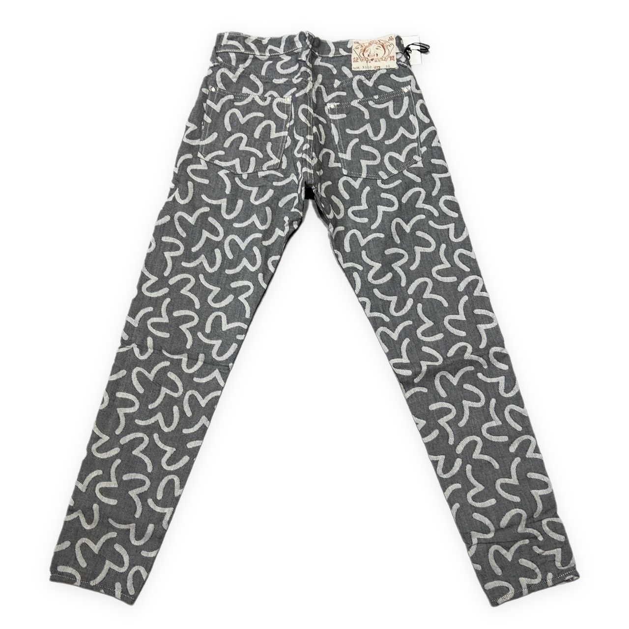 EVISU エヴィス yamane 5500 カモメ総柄 ジャガード デニムパンツ