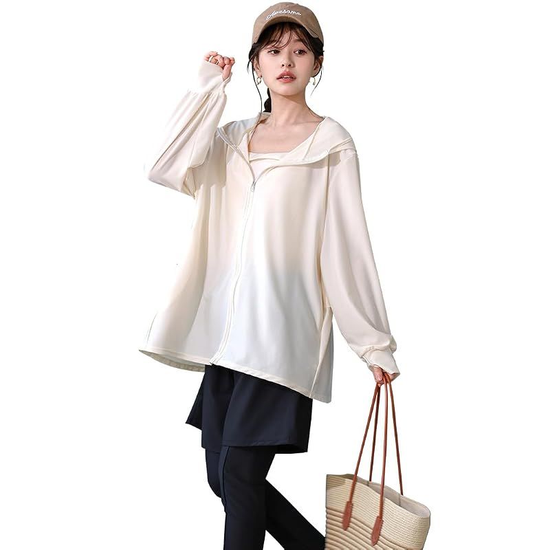 【新品】 [Teddy] 水着 レディース 体型カバー 5点セット ラッシュガード 長袖 UVカット UPF50+ レギンス付き 水陸両用 hys3426 (JP, アルファベット, LL, アイボリー)