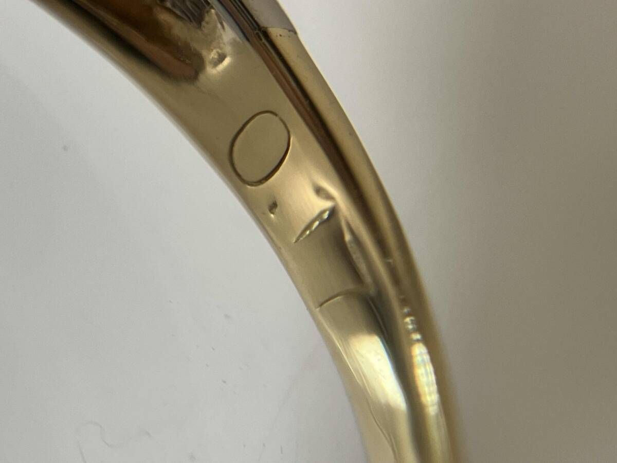 K18 ゴールド Pt900 プラチナ 約8号 総重量約2.5g コンビ リング 指輪