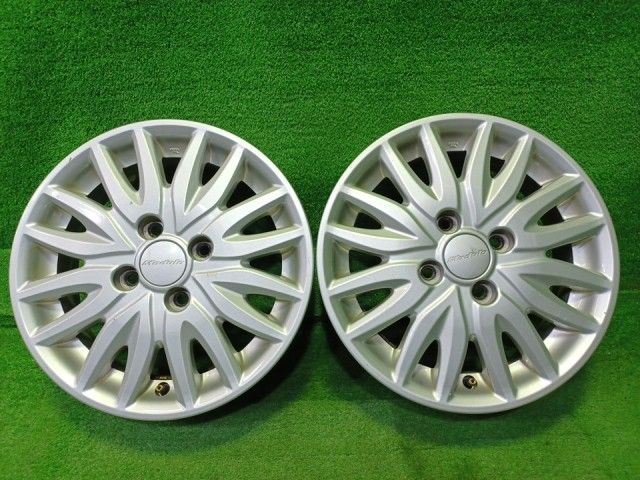 ホンダ HONDA 純正オプション N-BOX モデューロ 2本 ホイール アルミ シルバー 14インチ 4.5J 4穴 2本 100 +40