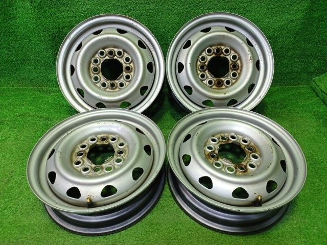 社外 ｴﾌﾞﾘｨ ﾊｲｾﾞｯﾄ ホイール スチール シルバー 12インチ 3.50B 4穴マルチ 4本 マルチPCD 7,647円