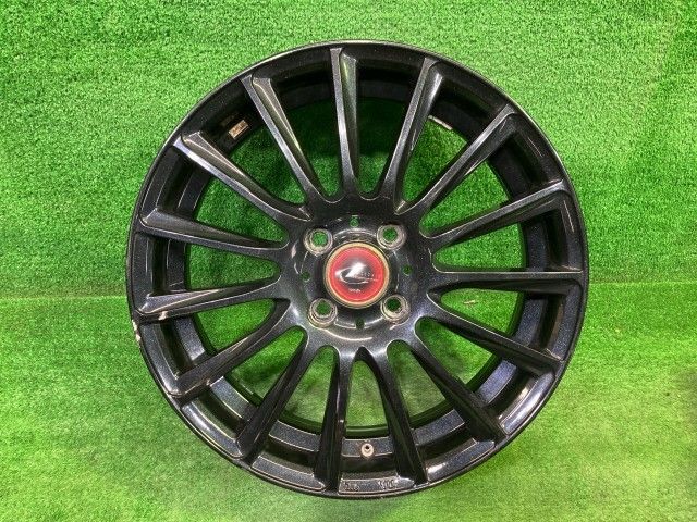 レオニス 軽自動車 ホイール アルミ クロ 16インチ 5J 4穴 4本 100 +45