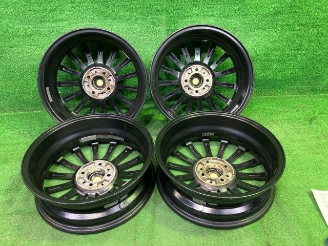 レオニス 軽自動車 ホイール アルミ クロ 16インチ 5J 4穴 4本 100 +45