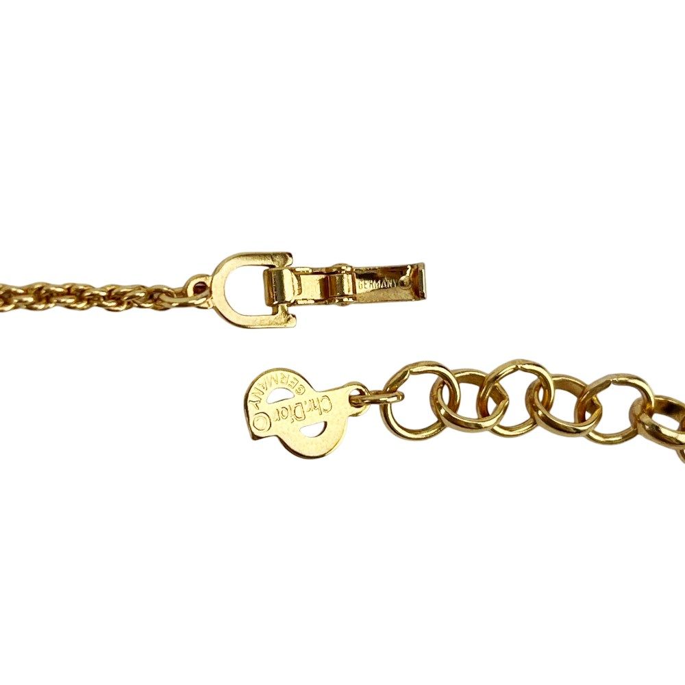 美品✨ディオール、Diorロゴゴールドサークルレディースネックレス_897 ディオール □新同□ CDロゴ サークル ネックレス ペンダント